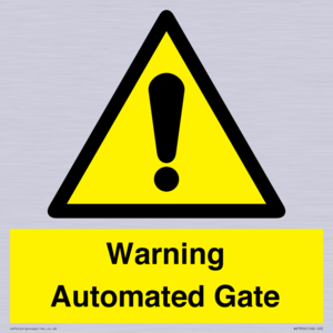 Warning Automated Gate
